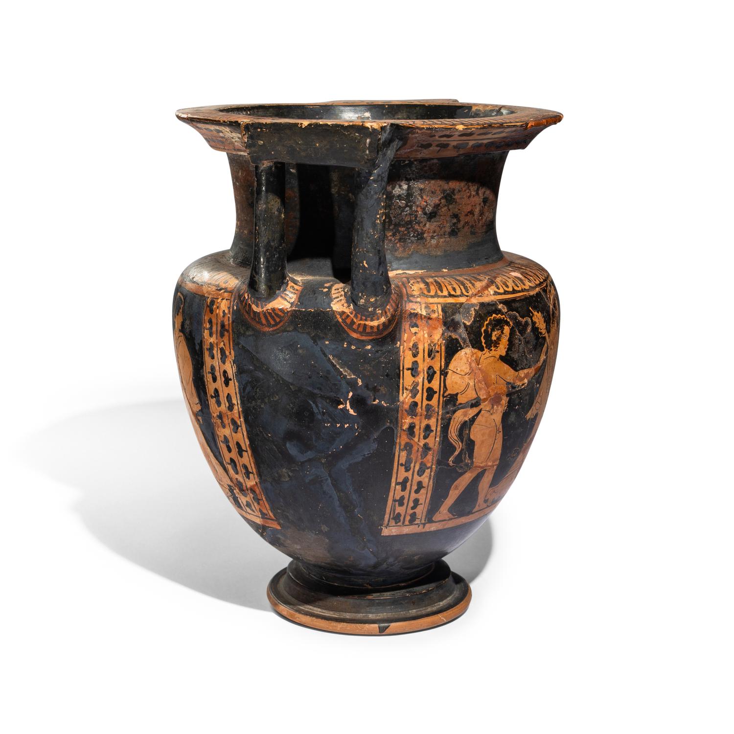 An Attic Red‑Figured Column‑Krater with Dionysiac Scenes