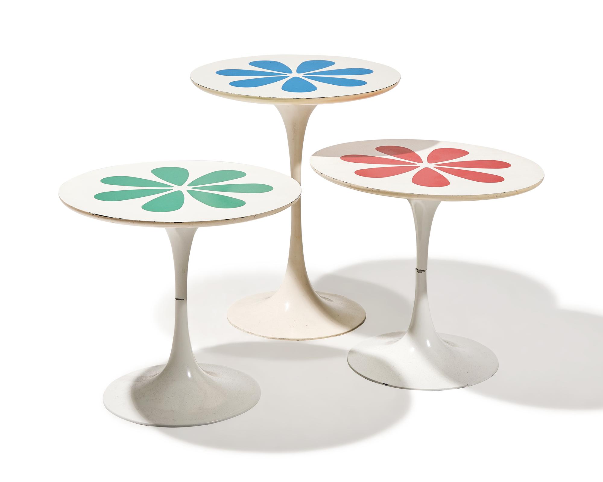 Three Tulip Style Tables for Arkana, c. 1960