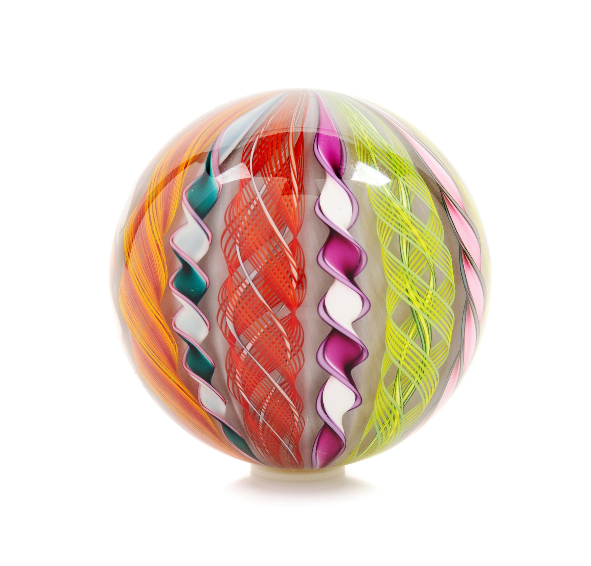 Mark Matthews, (American, b. 1948), Large Art Glass Marble