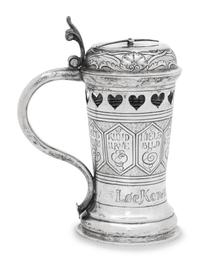 A Danish Silver Gaming Tankard