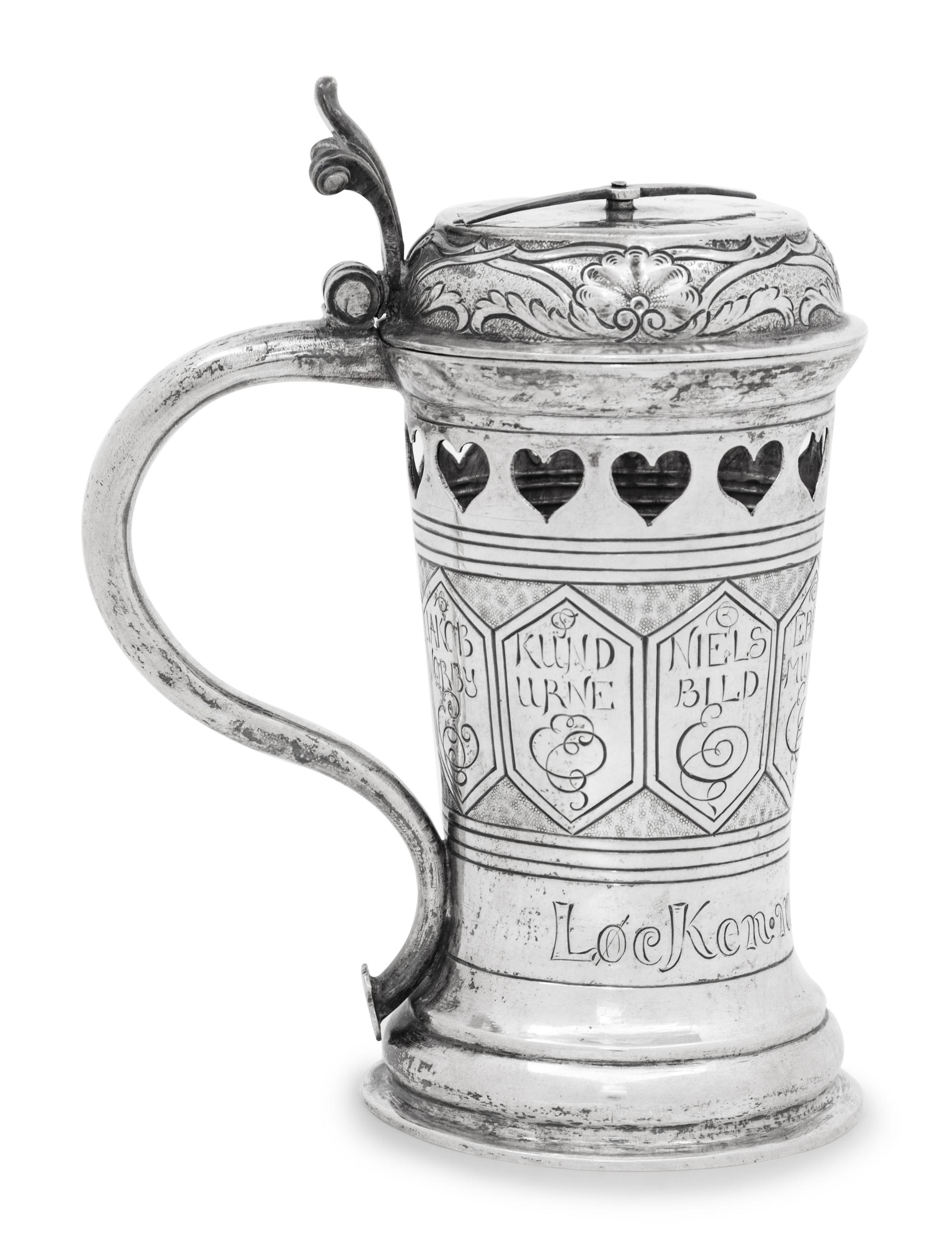 A Danish Silver Gaming Tankard