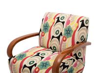 A Pair of Art Deco Style Bentwood Lounge Chairs