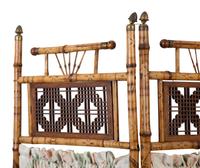 A Victorian Bamboo Three-Panel Floor Screen — 19TH/20TH CENTURY