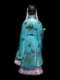 Two Chinese Famille Rose Porcelain Figures of Immortals