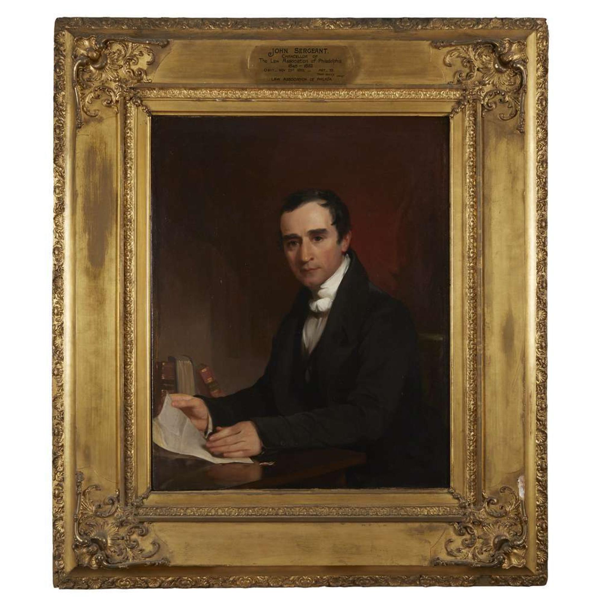 Thomas Sully (1783-1872) Portrait of John Sergeant (1779-1852), 1832