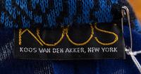 A Koos Royal Blue Wool Quilted Cape, No size.