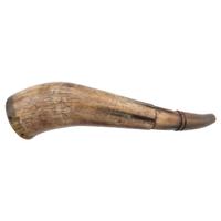 Revolutionary War Centennial Carved Powder Horn for Andrew Porter - US Marine Corps & Continental Artillery with Provenance