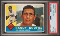 A 1960 Topps Sandy Koufax Baseball Card No. 343 (PSA 4 VG-EX) from The Collection of David Eisenhower