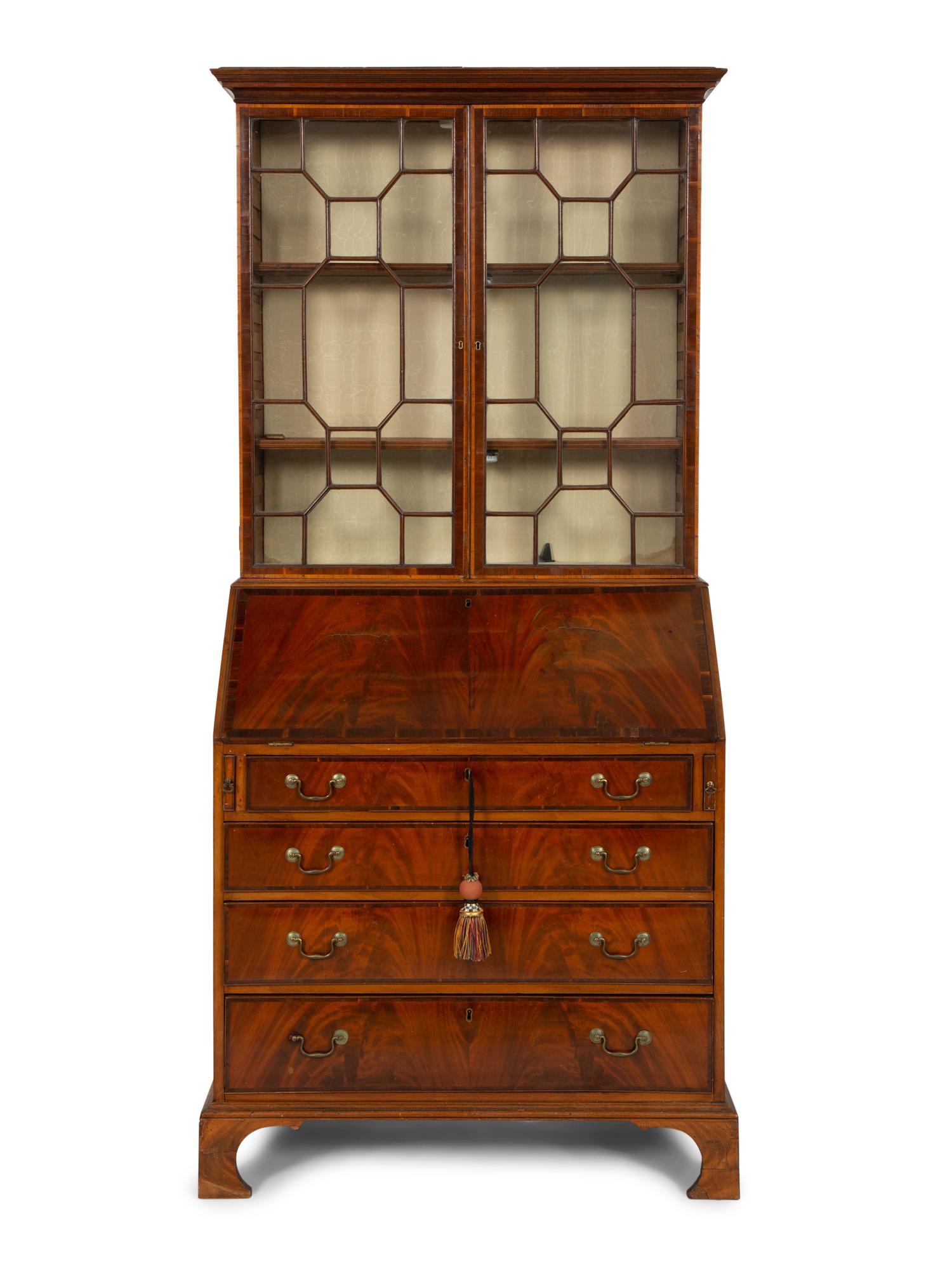 A George III Mahogany Secretary Desk
