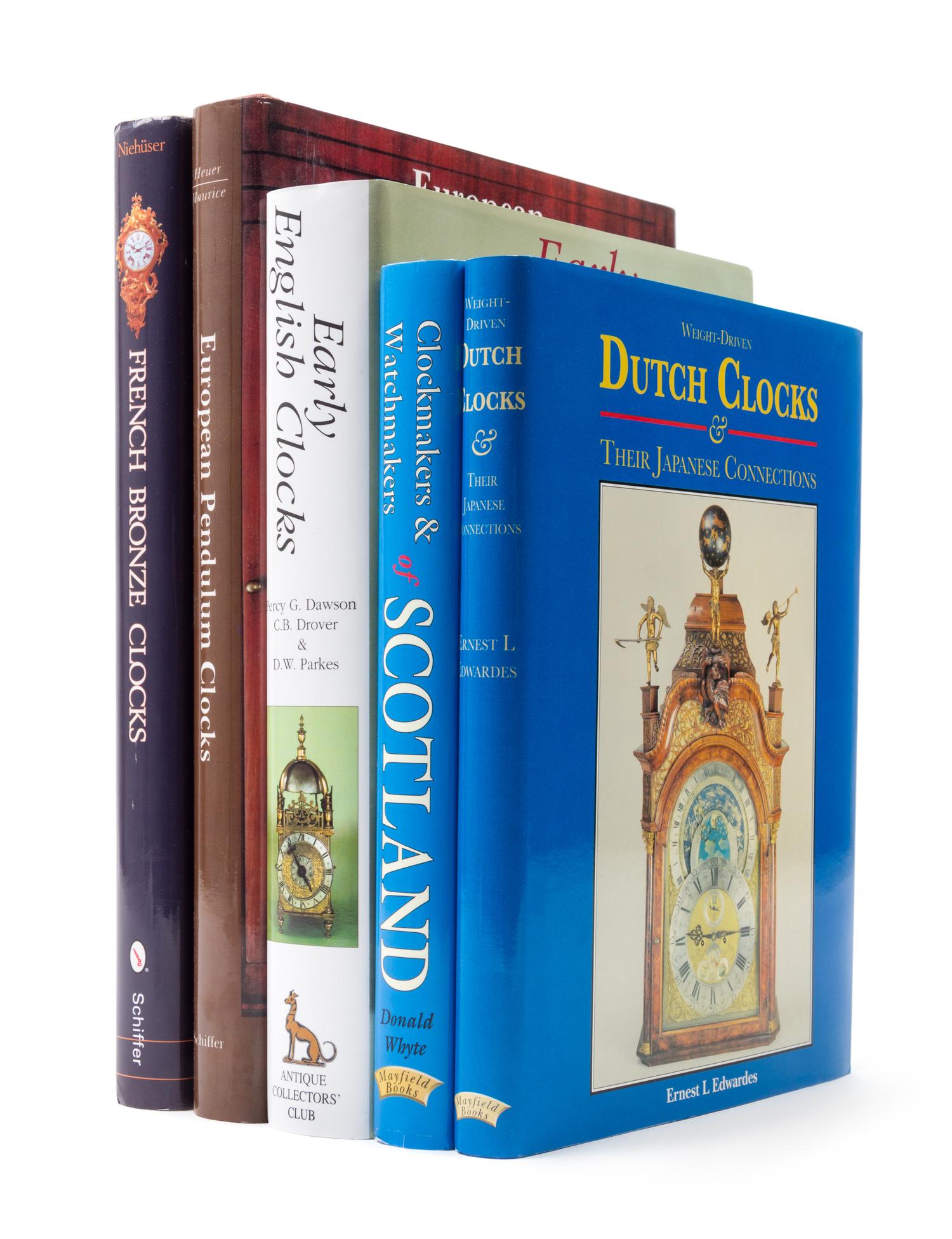 Five Reference Books Pertaining to European Horology