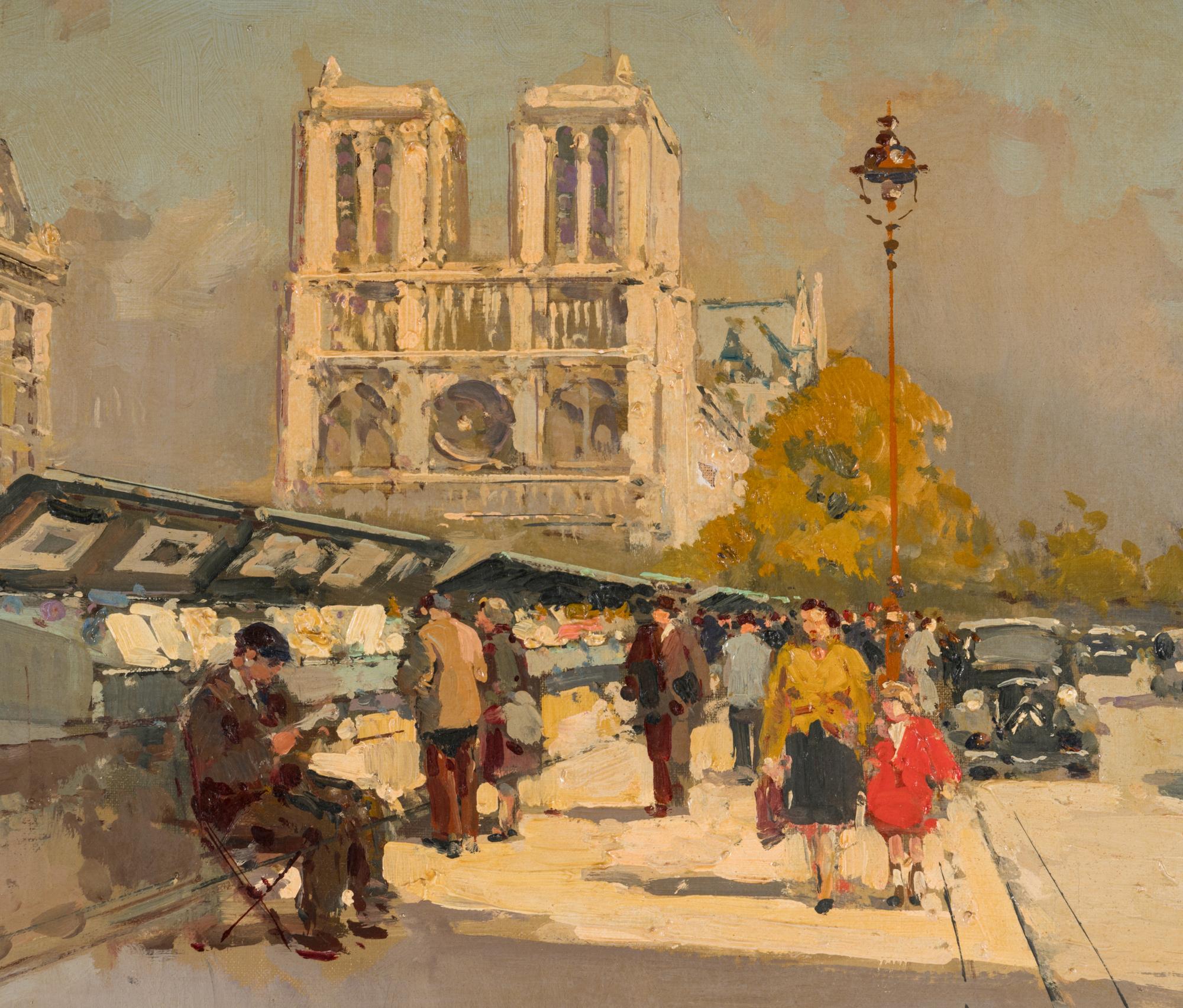 Notre-Dame et les Bouquinistes , c. 1954