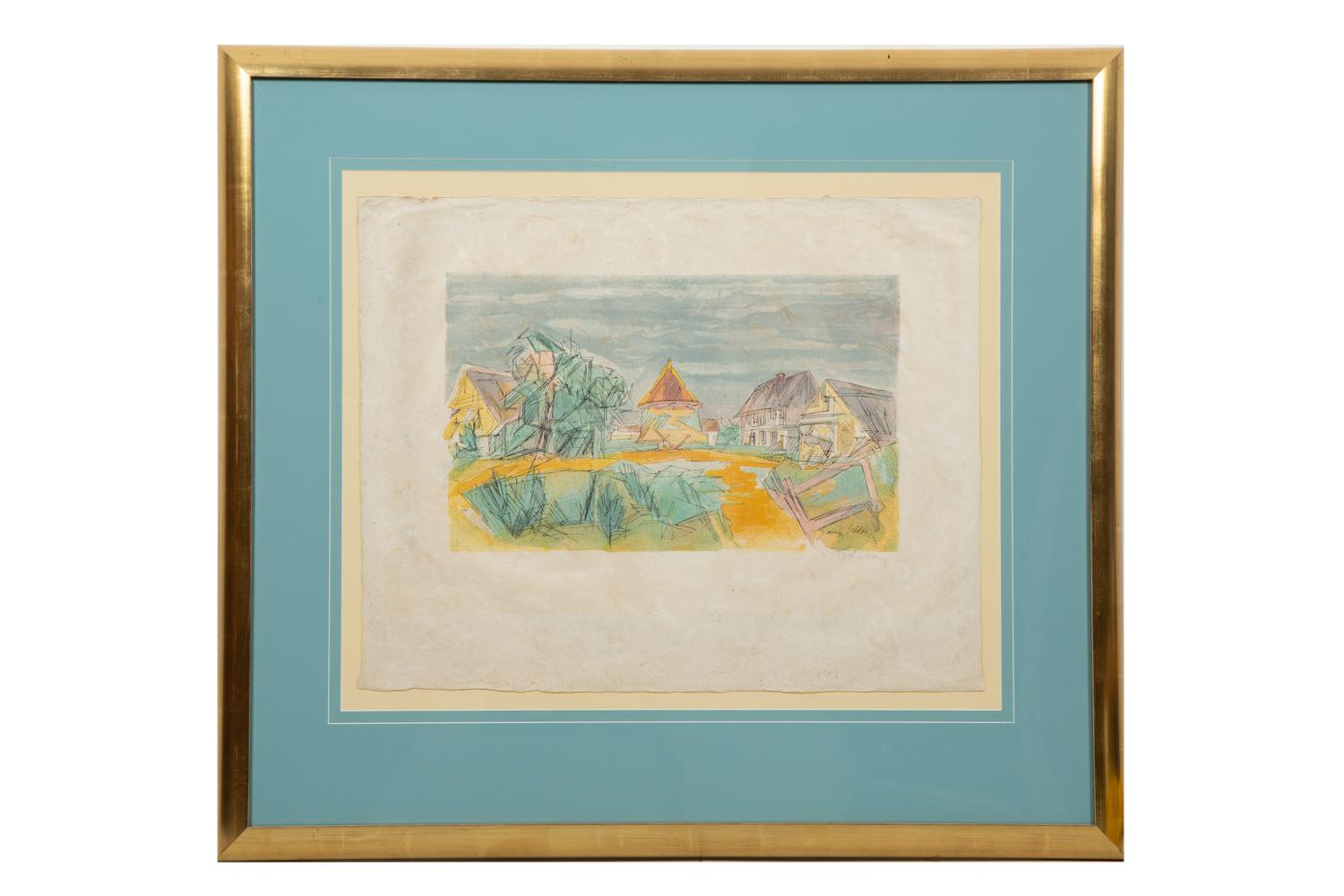 Abstraction de l'Effort , c. 1950 and Les Pigonnier Normand , 1953 (a pair of prints)