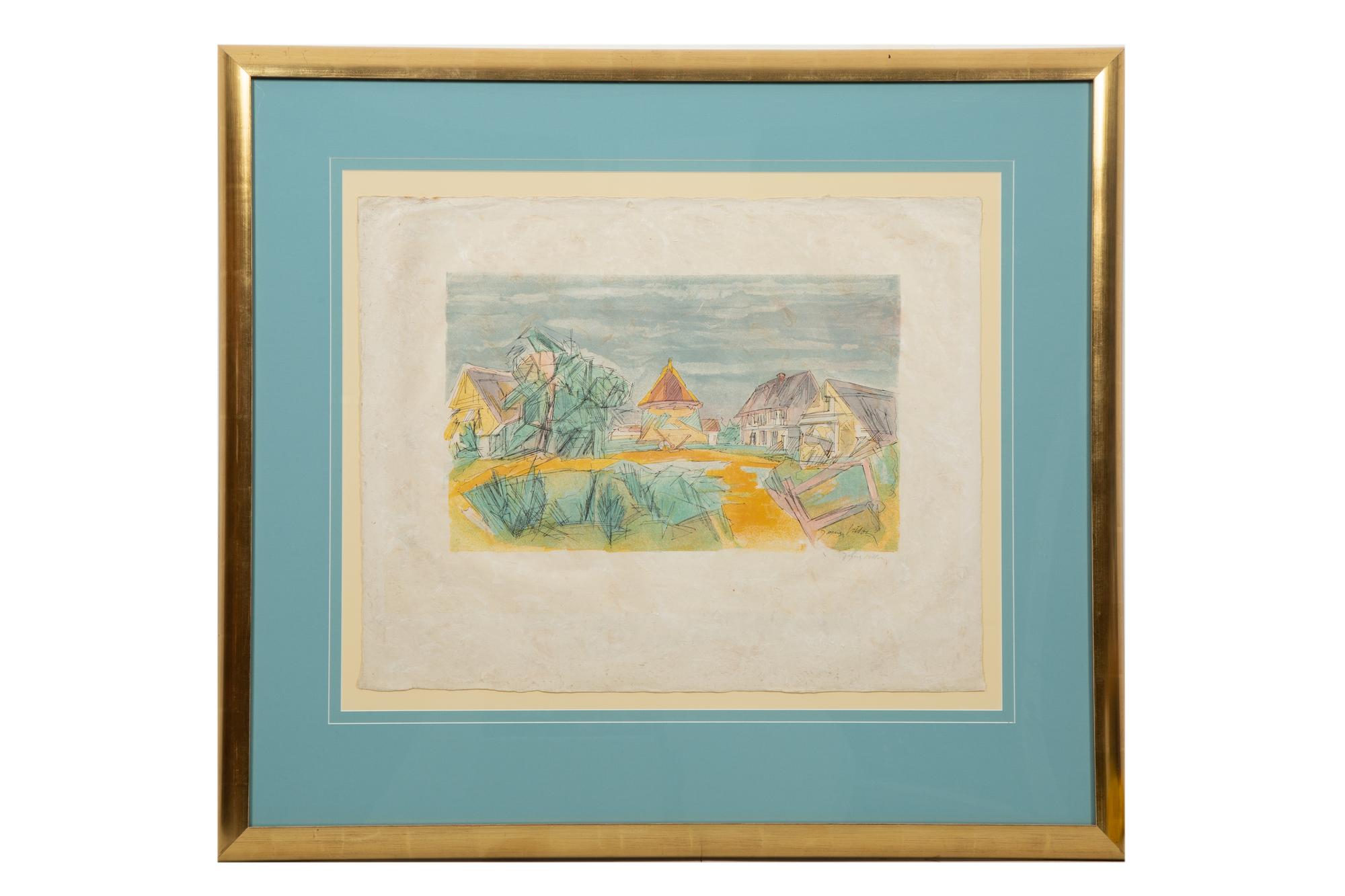 Abstraction de l'Effort , c. 1950 and Les Pigonnier Normand , 1953 (a pair of prints)