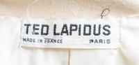 A Ted Lapidus Cream Wool Coat, No size.