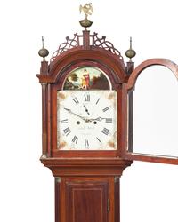 A Federal Inlaid Mahogany Tall Case Clock