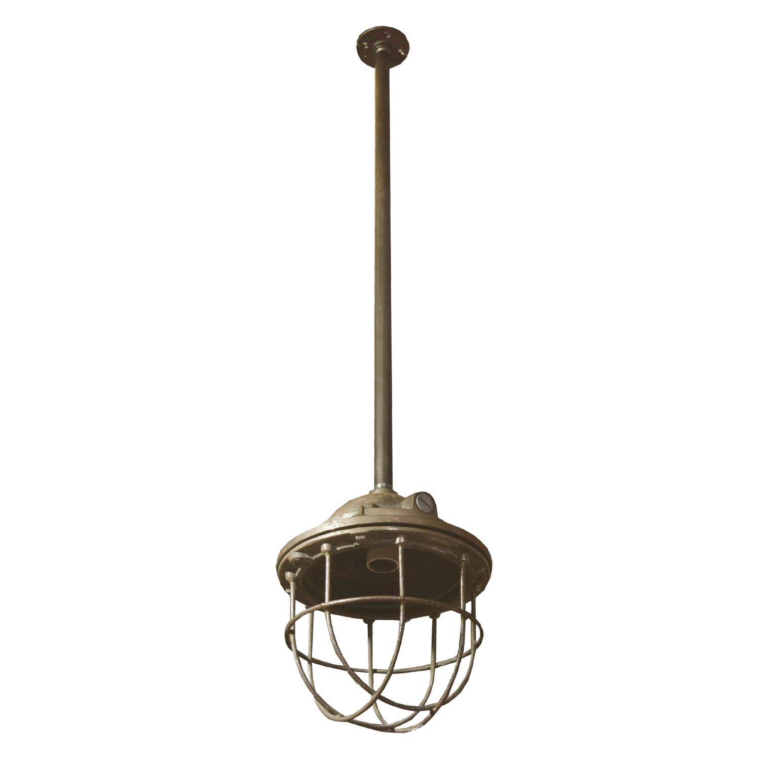 A Set of Three Cast Iron Light Fixtures 10" W x 10" D x 42" H — England, 20th Century