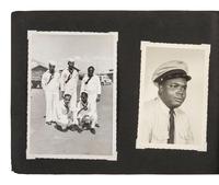 [KOREAN WAR]. Photograph album featuring African American sailors during the Korean War.