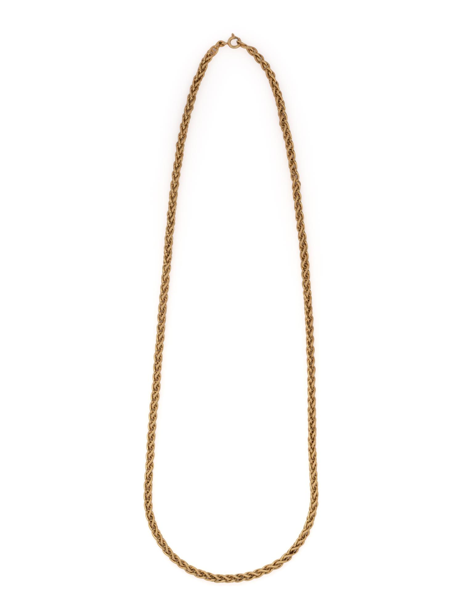YELLOW GOLD LONGCHAIN NECKLACE