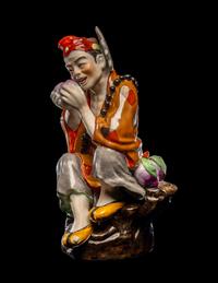 A Chinese Famille Rose Porcelain Figure of Jigong