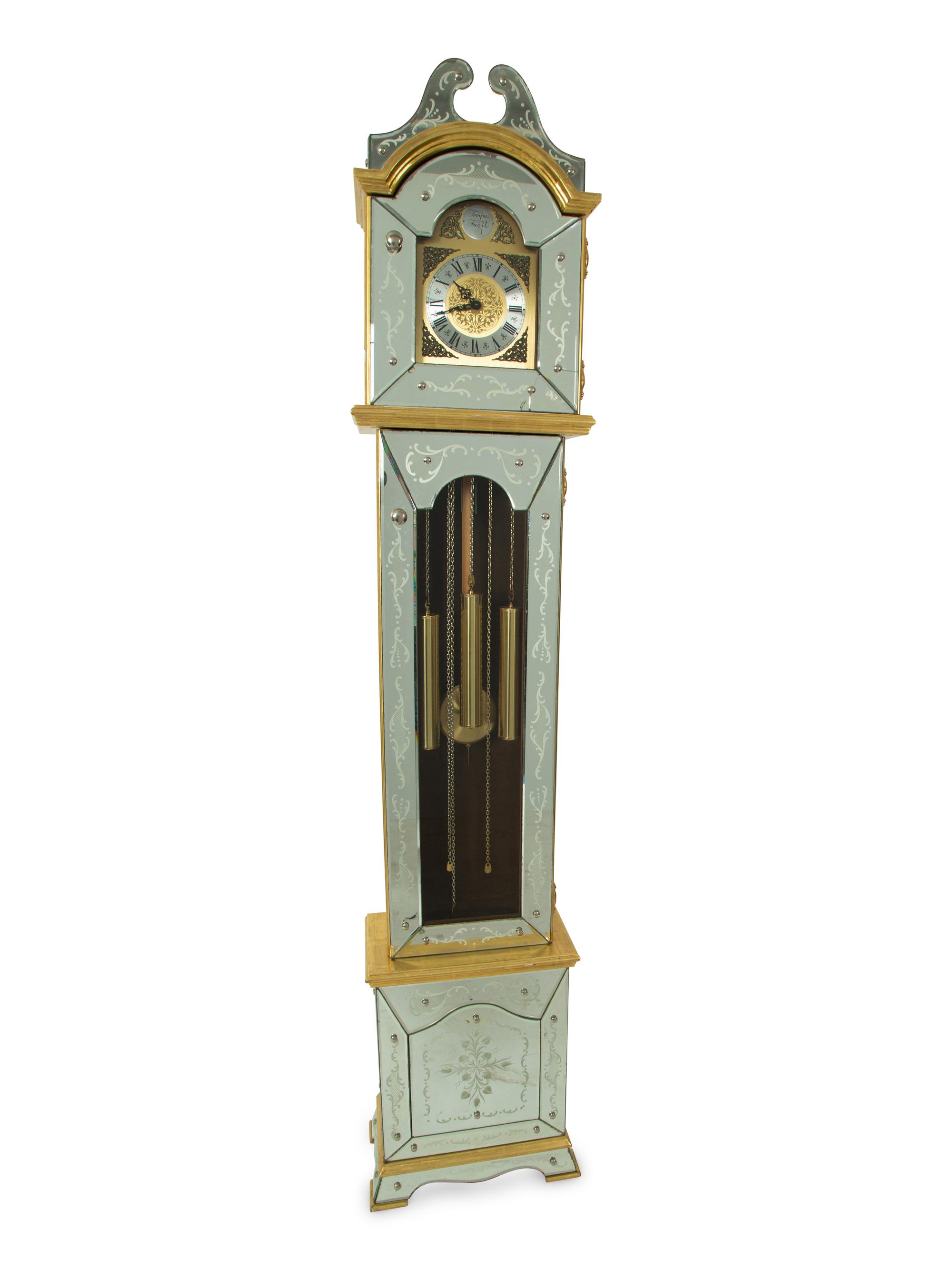 A Venetian Style Tall Case Clock — 20TH CENTURY
