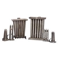 Six Tin Candle Molds