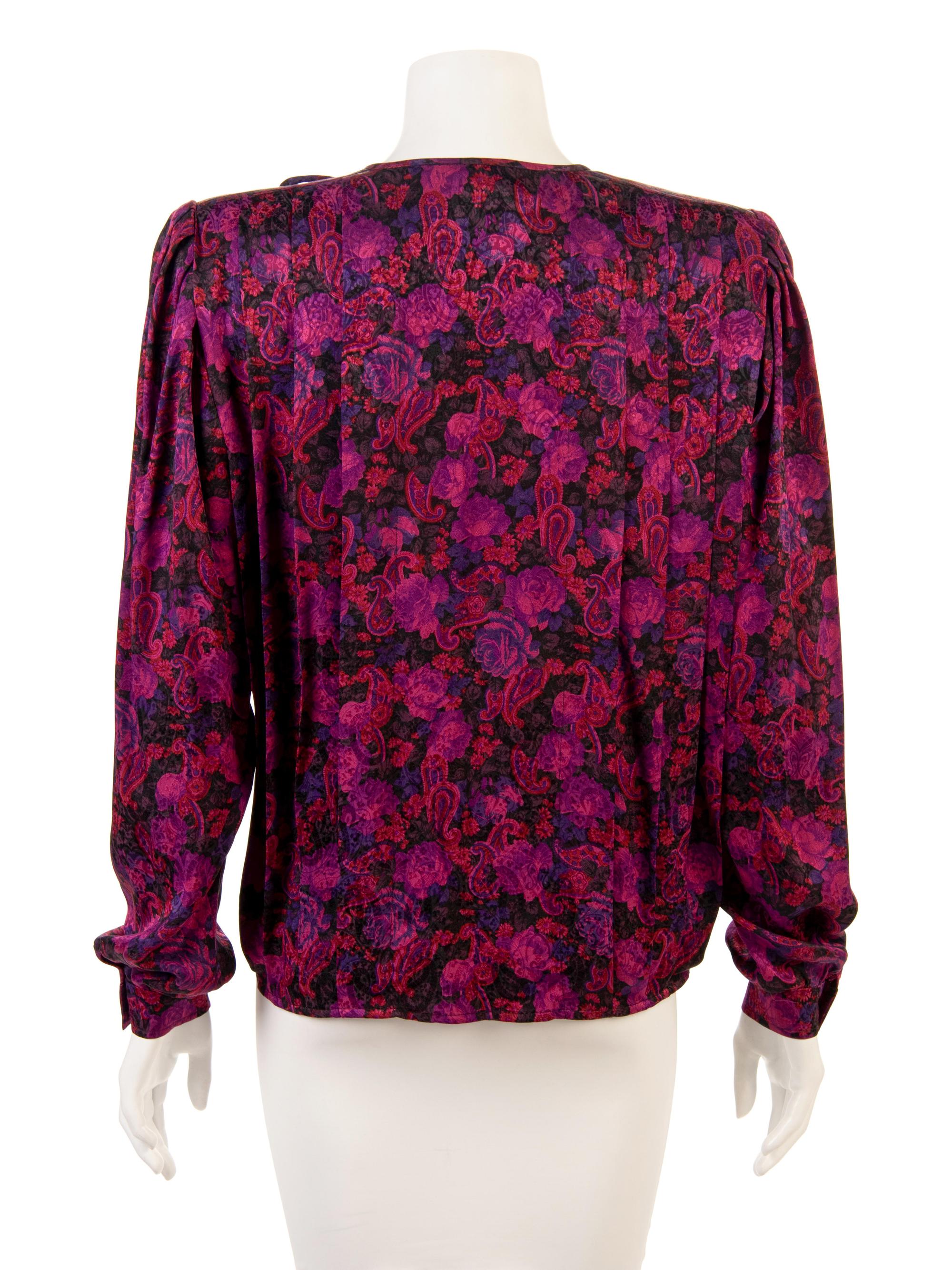 Four Designer Shirts: Two Valentino, One Ungaro, One Hanae Mori, 1980-90s
