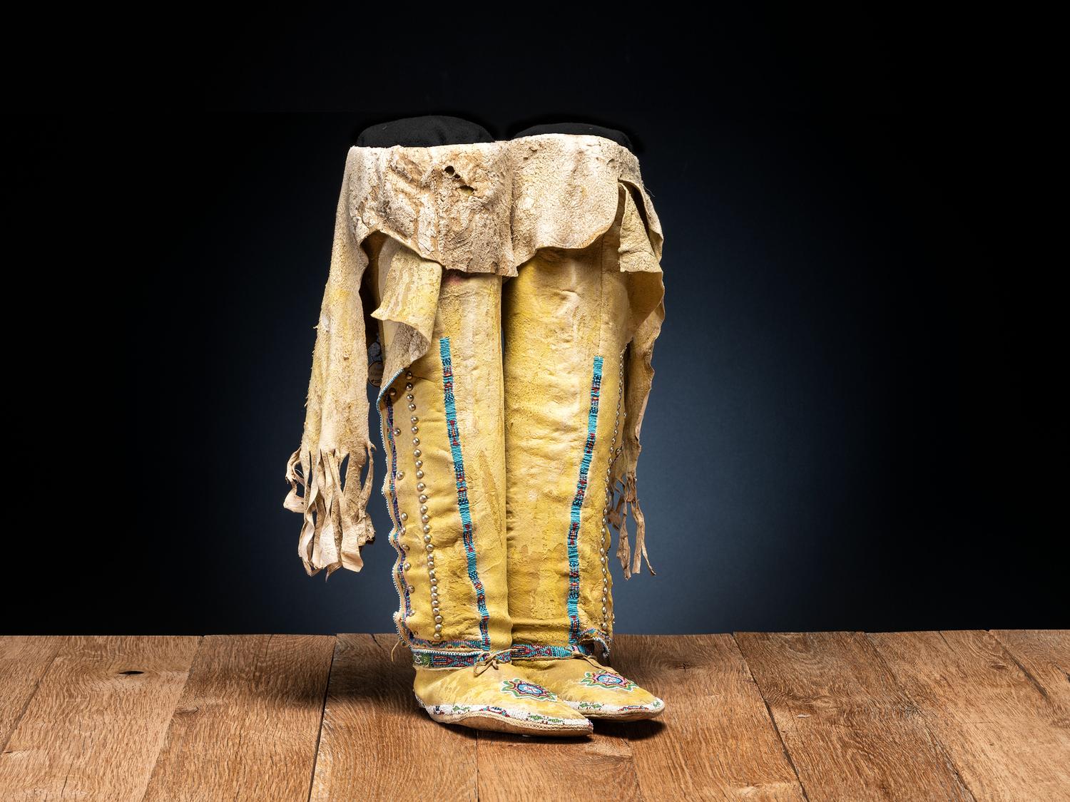 Kiowa Beaded Boot Moccasins