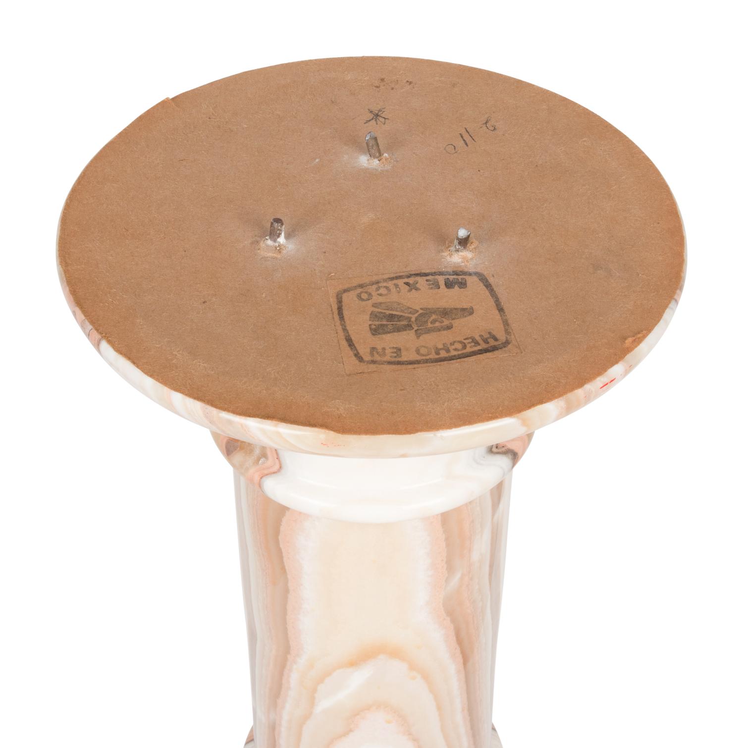 An Onyx Pedestal Base
