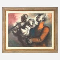 Edouard Léon Louis Edy-Legrand (French, 1892-1970) Three Musicians