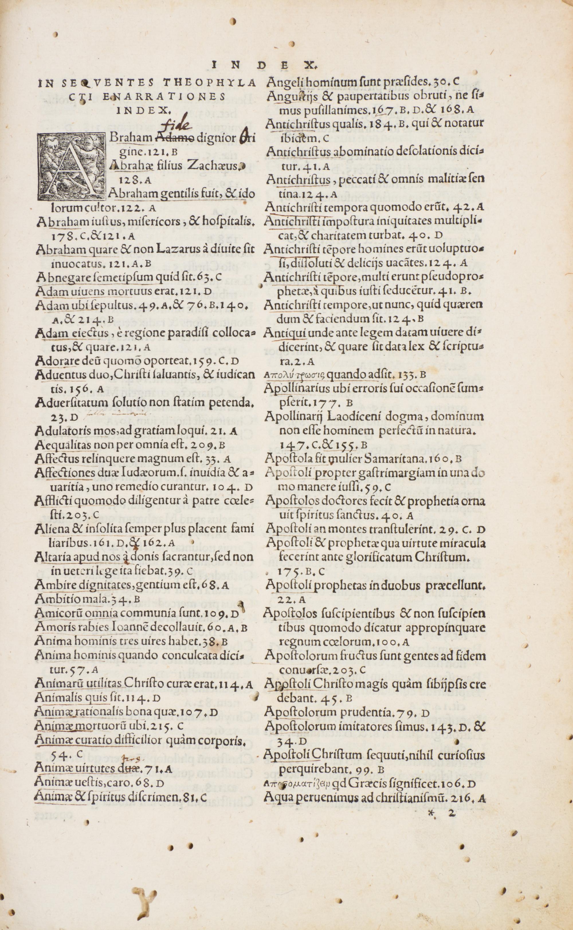 CRATANDRUM, ANDREAM, ed. Theophylacti archipiscopi Bulgariae... Basil, 1527.