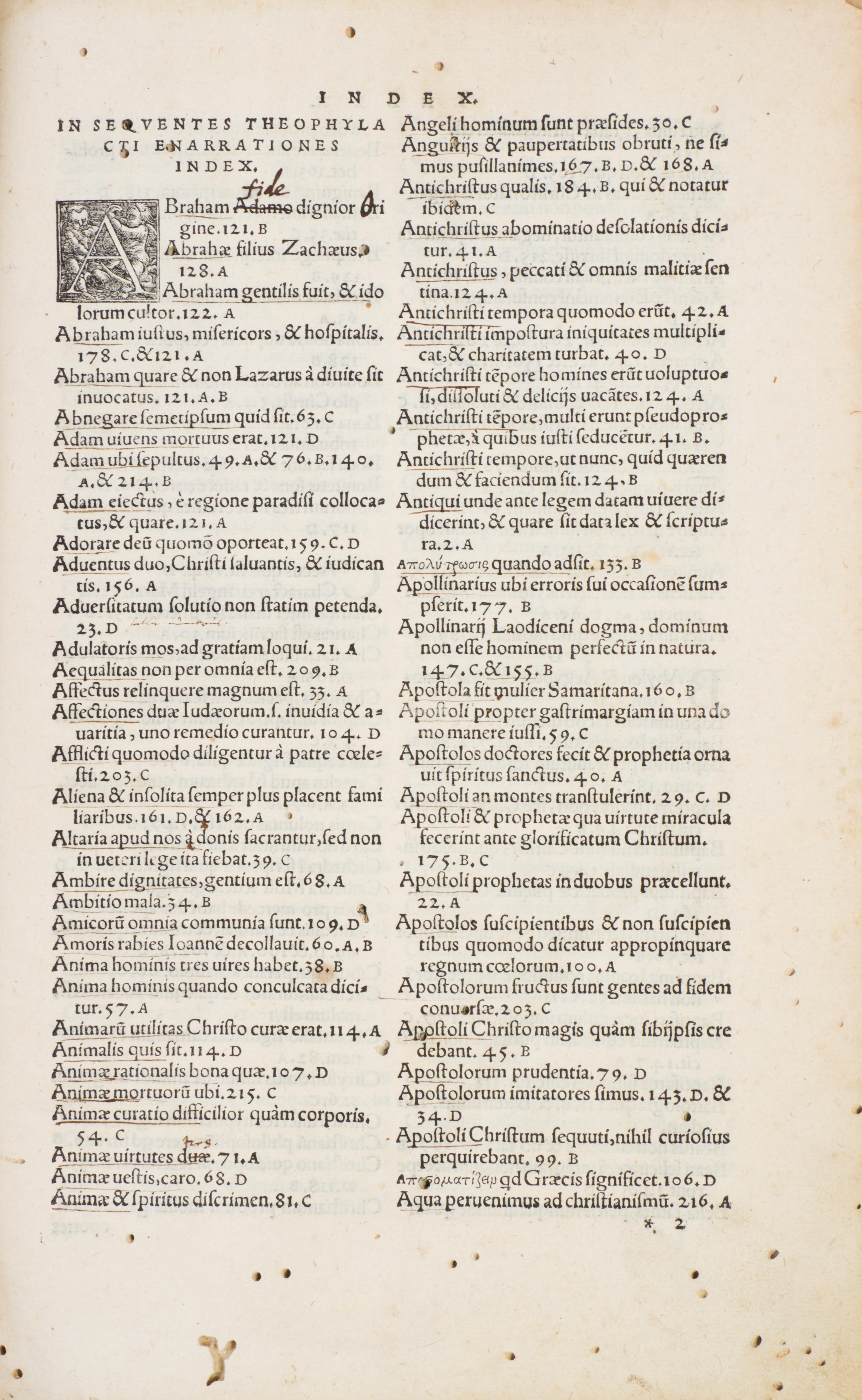 CRATANDRUM, ANDREAM, ed. Theophylacti archipiscopi Bulgariae... Basil, 1527.