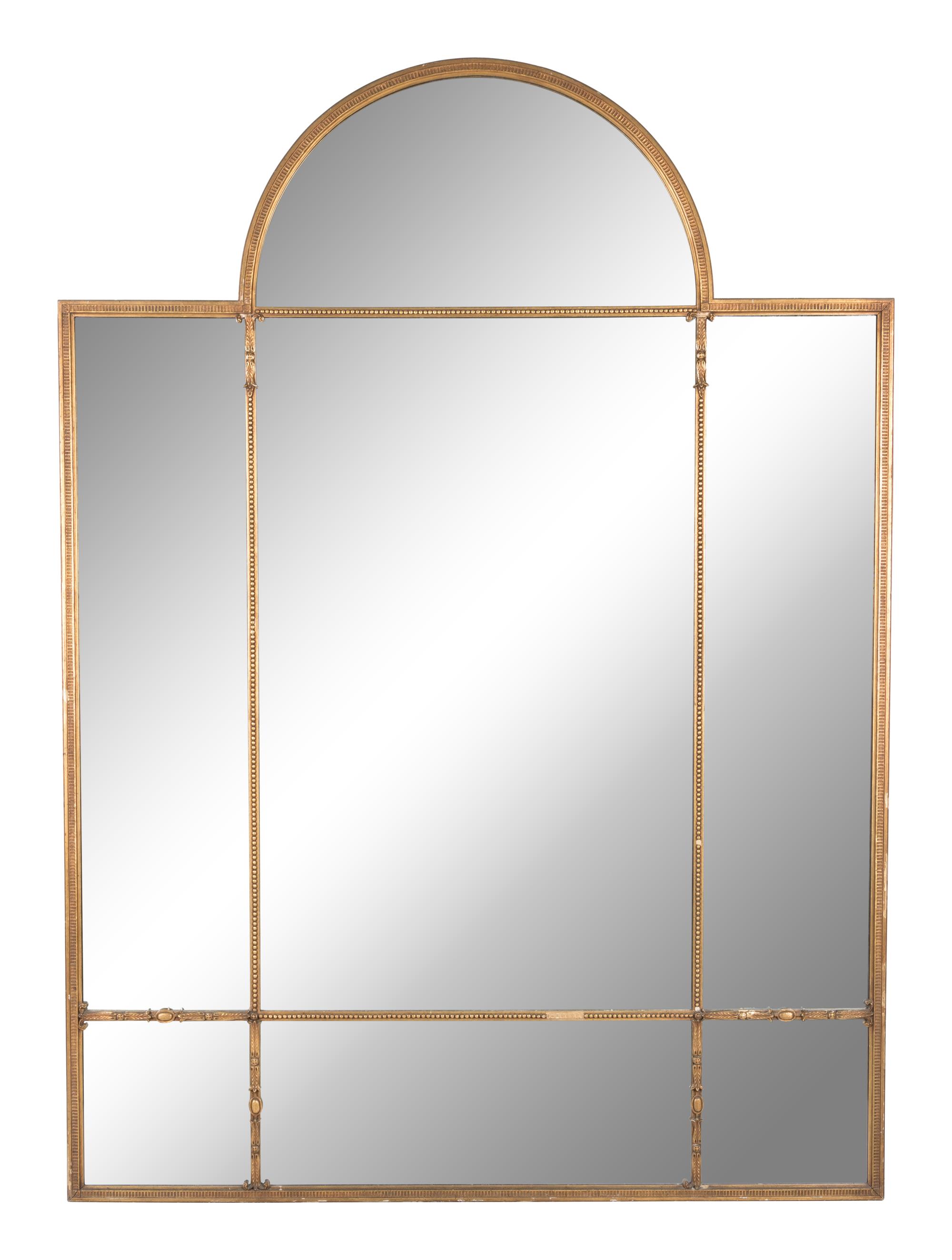 A Set of Three Large Giltwood Mirrors