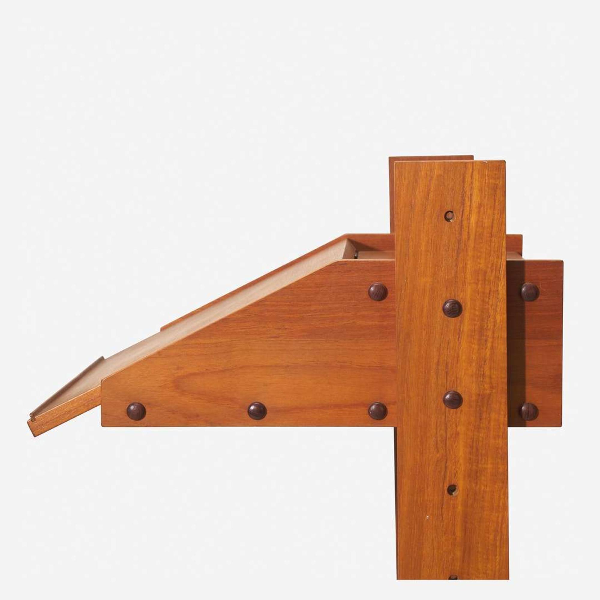 Danish Modern Adjustable-Height Desk or Lectern and Chair, circa 1960s
