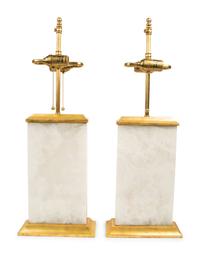 A Pair of Onyx Base Table Lamps by Visual Comfort — 20TH CENTURY