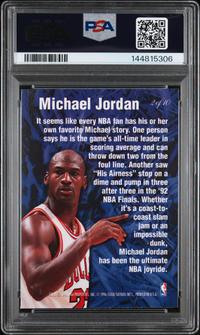 A 1995-96 Flair Michael Jordan Anticipation Basketball Card No. 2 (PSA 8 NM-MT)
