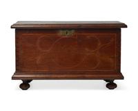 A William & Mary Line-and-Berry Inlaid Walnut Box