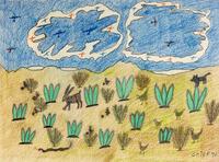 Untitled (Chicken Coop), 1970, Untitled (Tending Cattle), 1974 and Untitled (Wild Hare) , 1974 (three works)