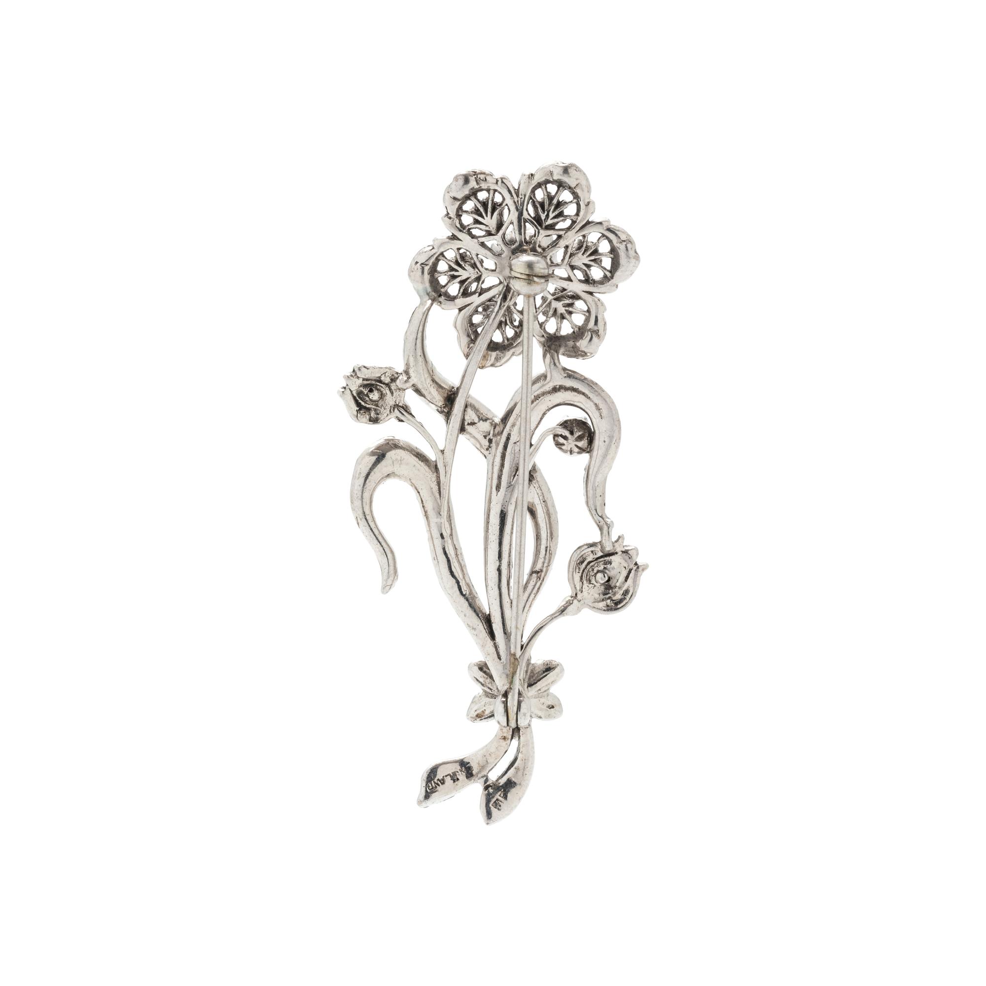 PASTE FLOWER BROOCH