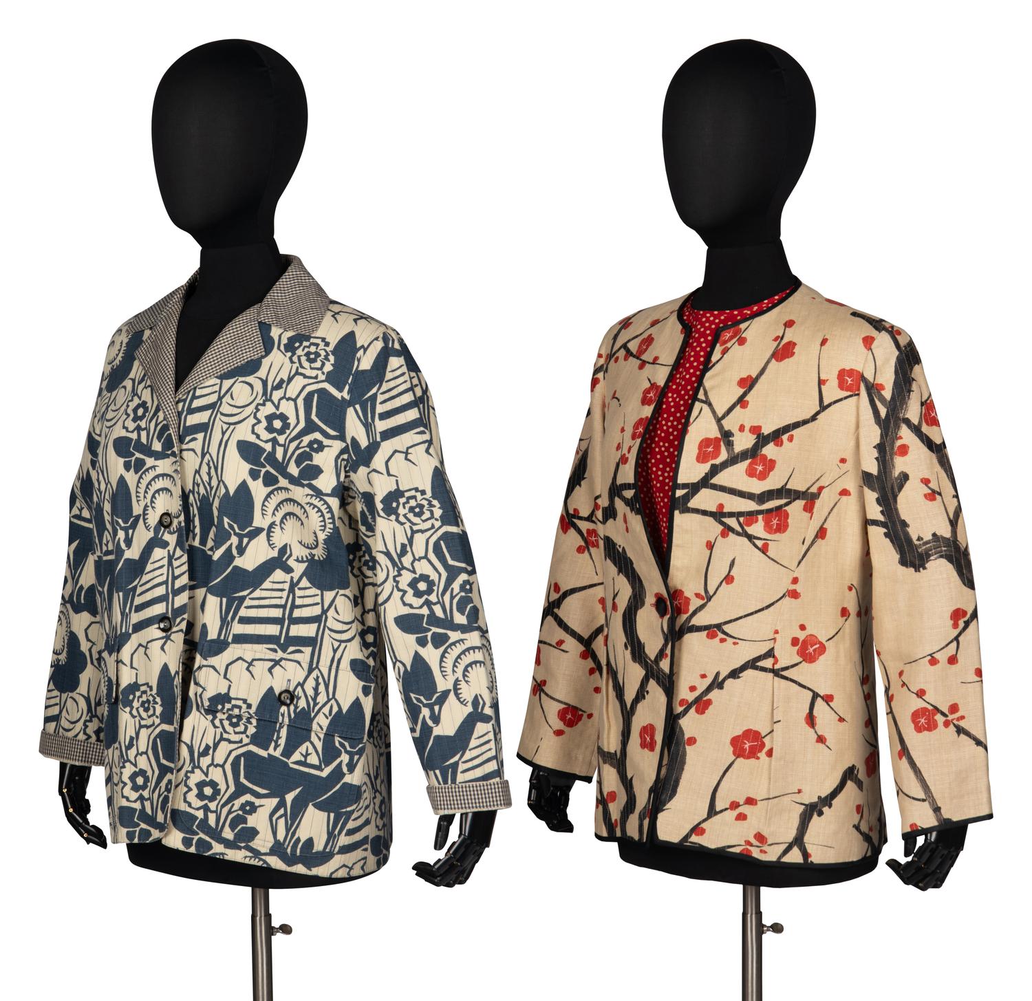 Two Geoffrey Beene Nature-Motif Jackets and Blouse