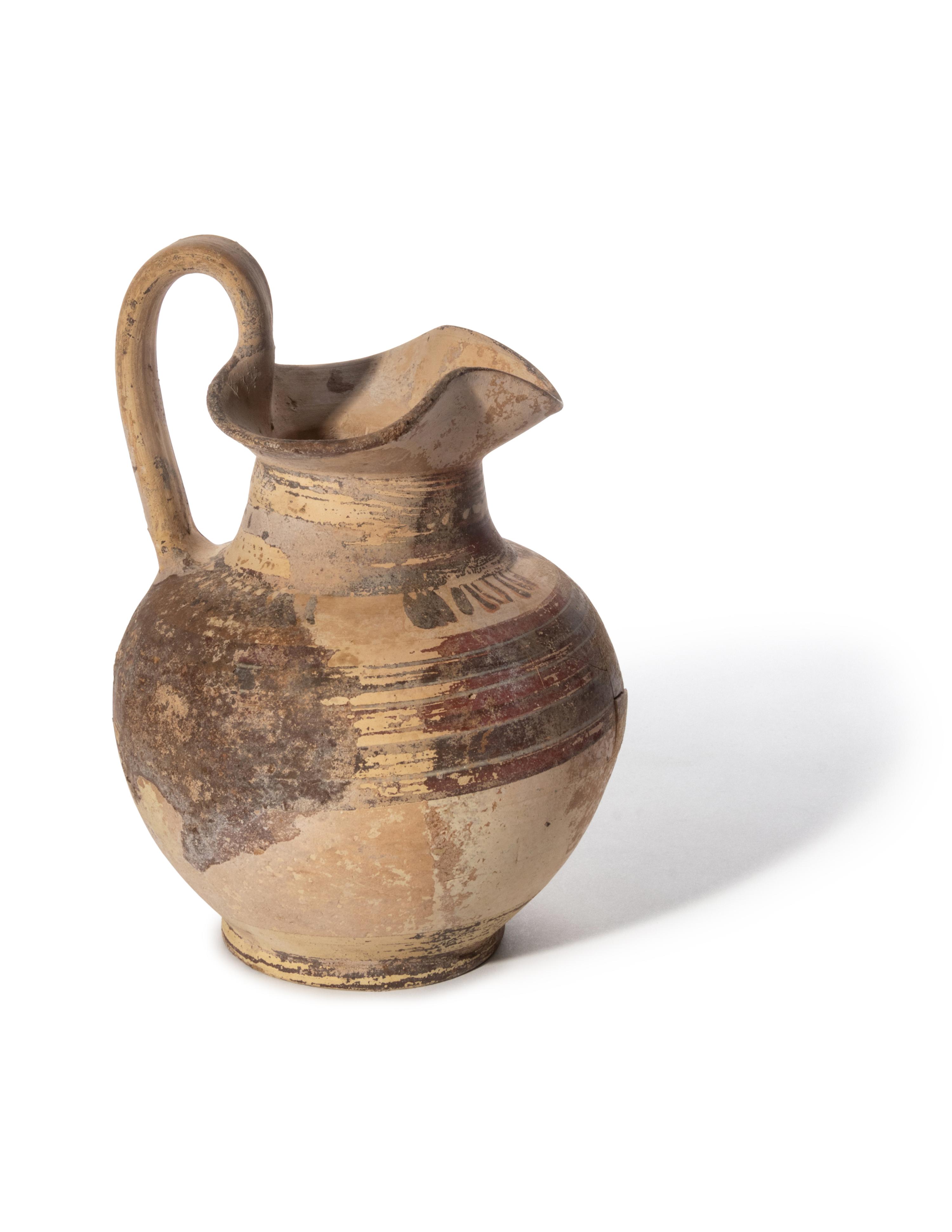 A Greek Painted Pottery Oinochoe