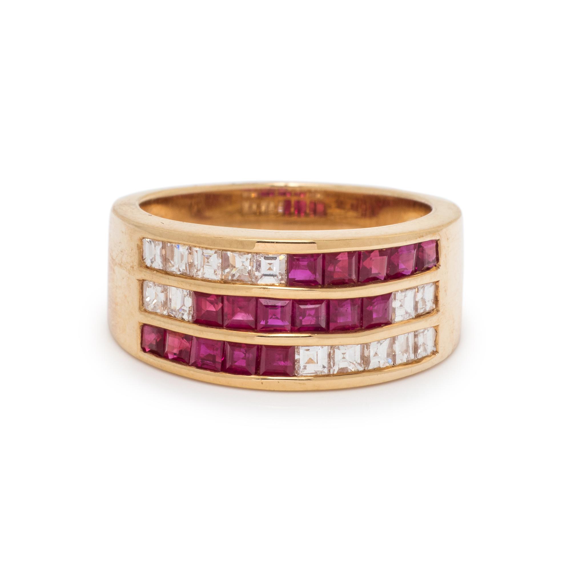 DIAMOND AND RUBY RING