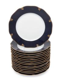 A Set of Fifteen Czech Porcelain Plates