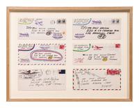 Untitled (To Rolf Nelson) , 1963-68 (a group of six embellished envelopes)