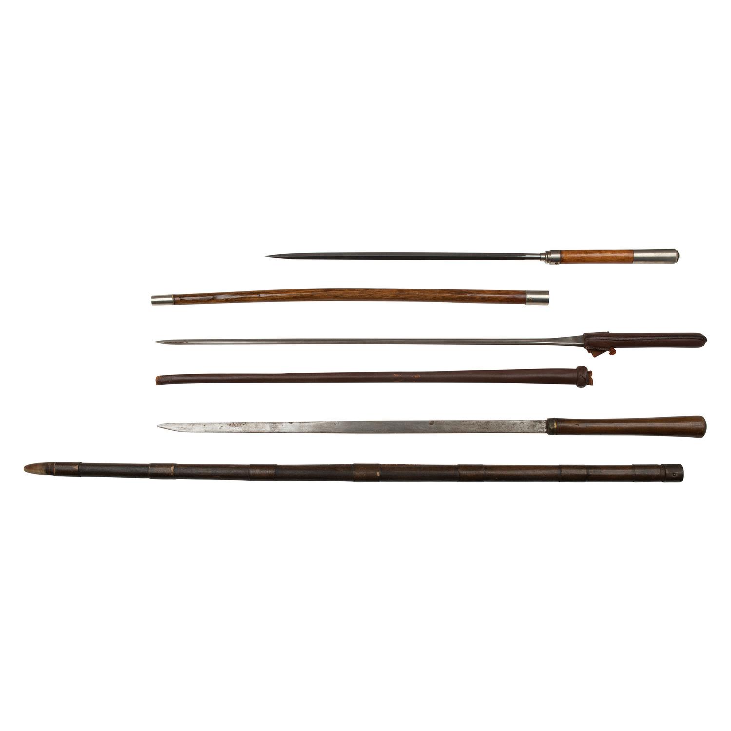 Lot of 3 Martial Swagger Sticks