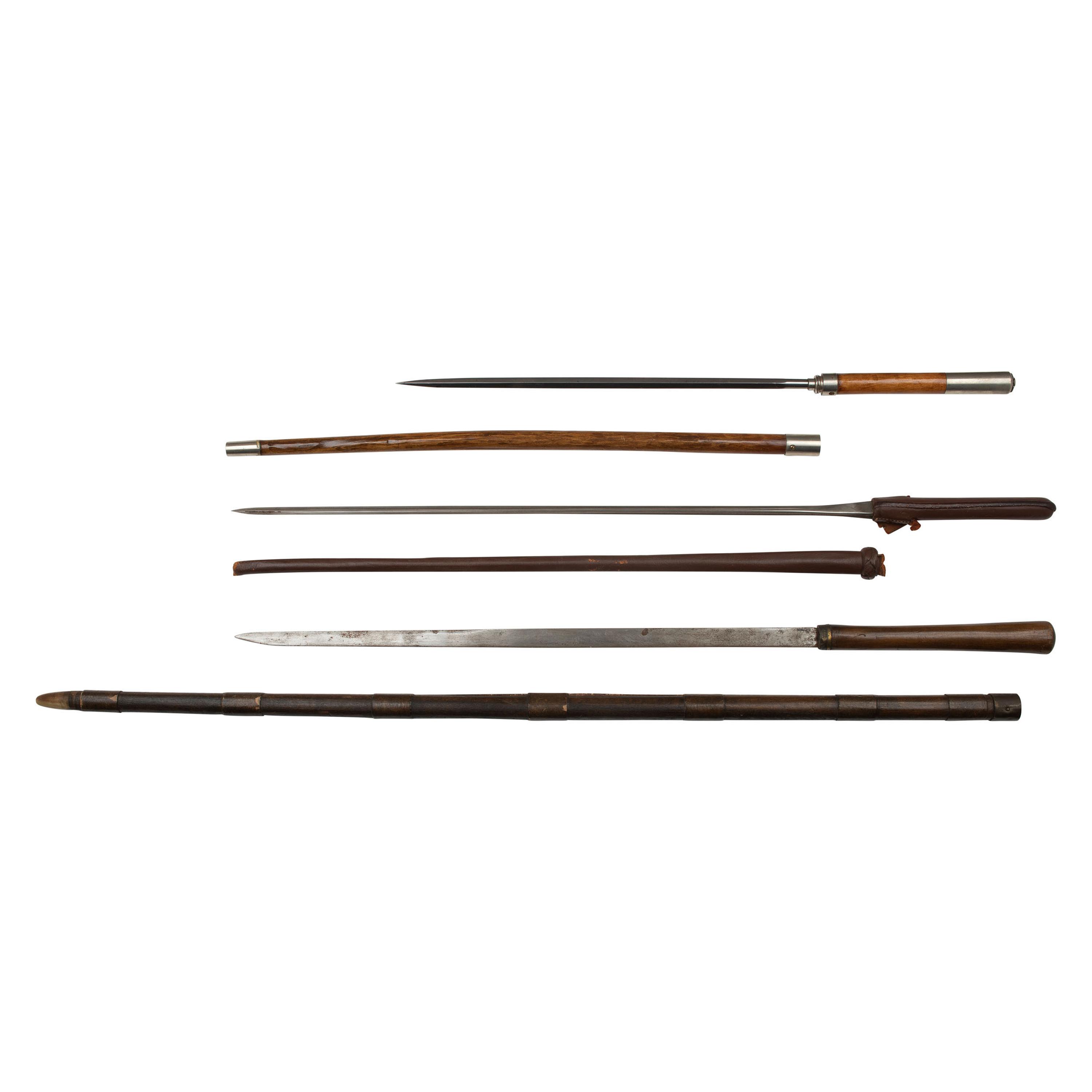 Lot of 3 Martial Swagger Sticks