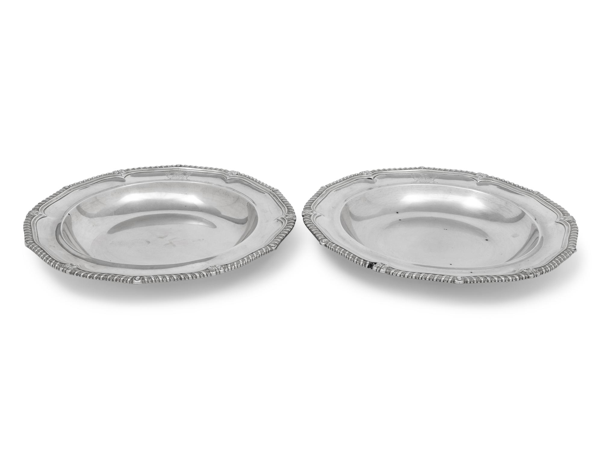 A Pair of Georgian Silver Soup Bowls