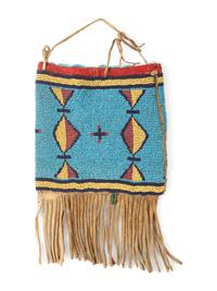 Assiniboine Beaded Hide Bag