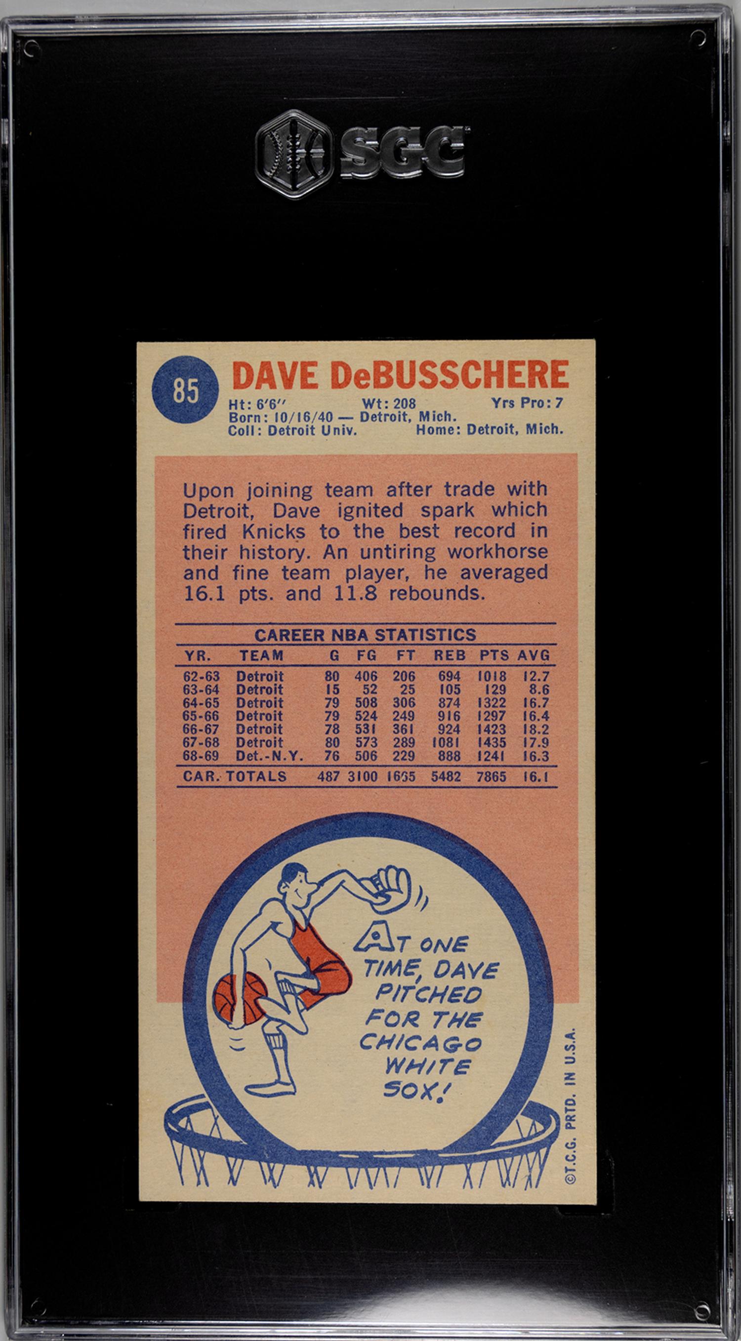 A Group of 12 SGC Graded 1969 Topps Hall of Fame and Rookie Basketball Cards