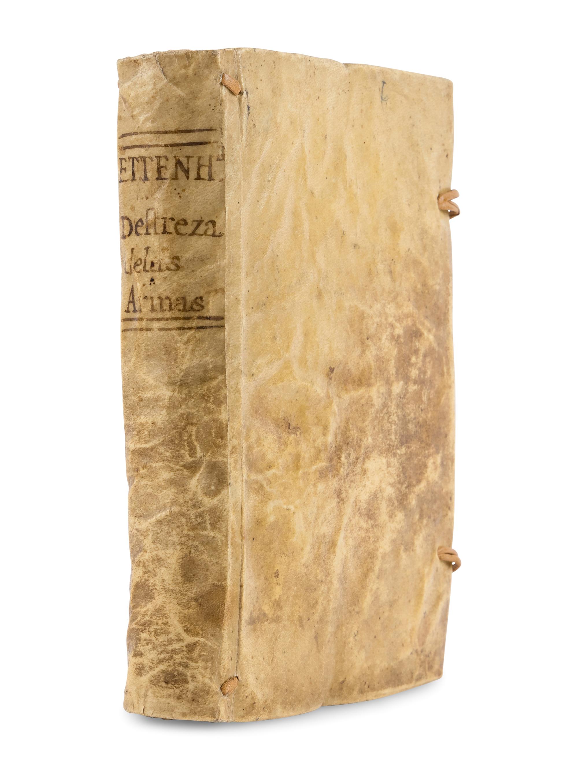 ETTENHARD, Francisco Antonio (1650-1701). Compendio de los fundamentos de la verdadera destreza y filosofía de las armas . Madrid: Antonio de Zafra, 1675.