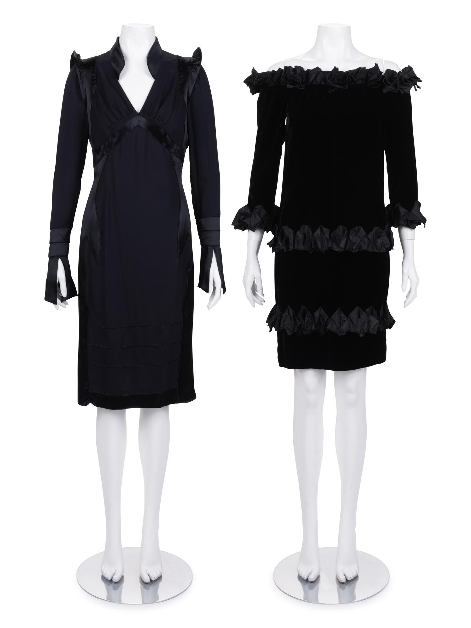 Two Yves Saint Laurent Dresses, 1980-2000s
